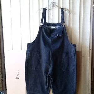 Navy Blue Women's Denim Jumpsuit